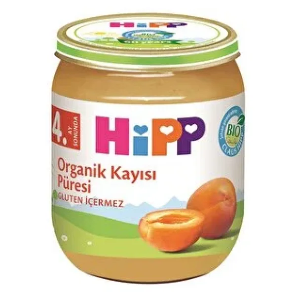 Hipp Organik Kayısı Püresi Kavanoz Maması 125 gr