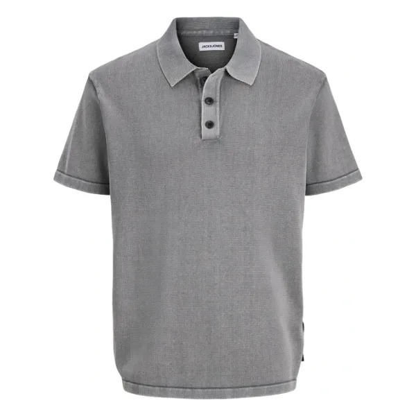 Jack & Jones Over Erkek Gri Polo Tişört (12288257-CLK)