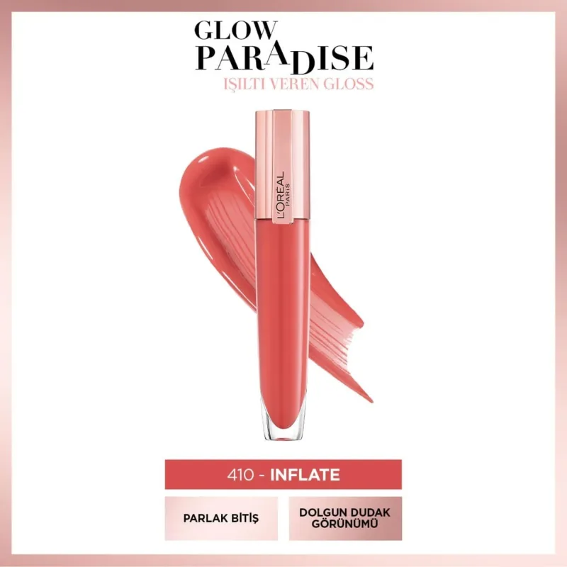 L'Oreal Paris Brilliant Signature Plump In 410 I Inflate Dudak Parlatıcısı