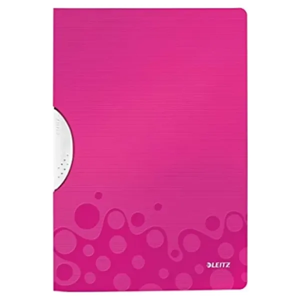 Leitz 4185 Wow Active Colorclip Sıkıştırmalı Dosya Metalik Pembe