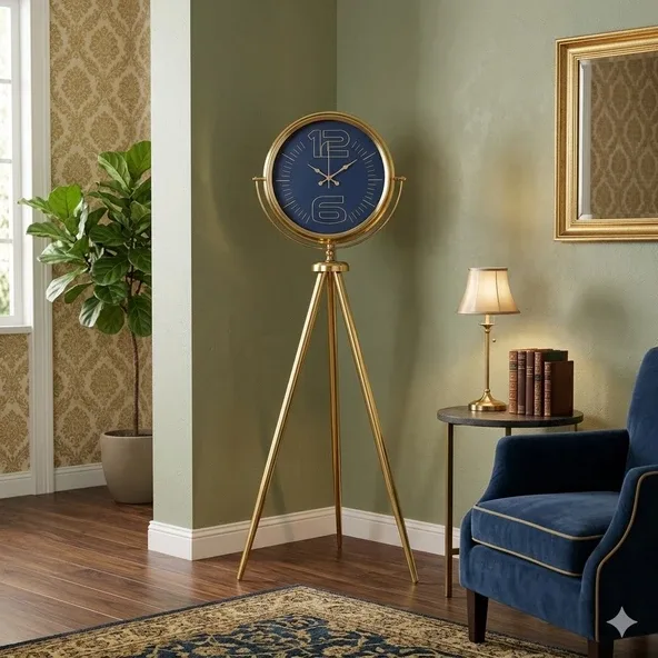 Majestic Gold Tripod Ayaklı Salon Saati