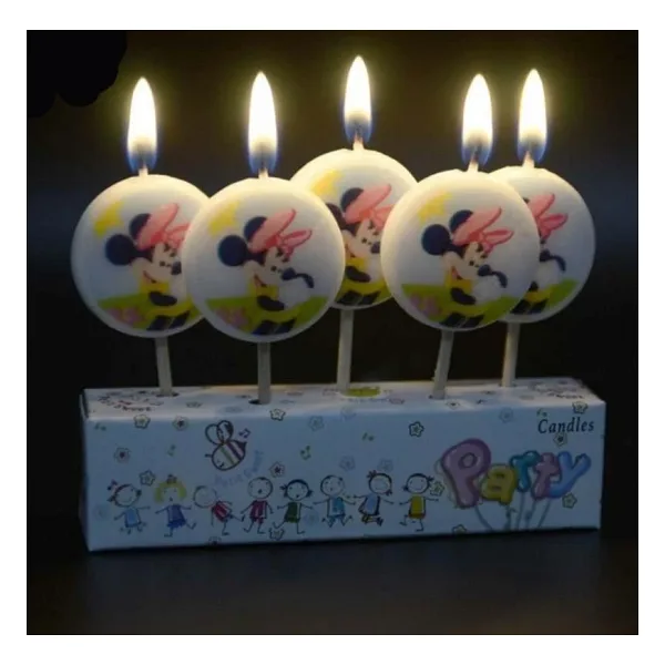 MİNNİE MOUSE BIRTHDAY CANDLE VIP KALİTE MİNNİE MOUSE PASTA MUMU 5 ADET MİNNİE MOUSE DOĞUM GÜNÜ MUMU