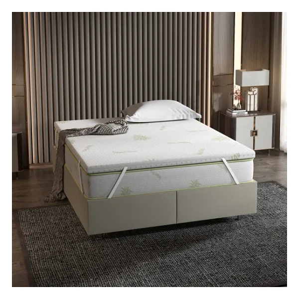 Mobpazar Yatak Pedi, Kuş Tüy Süngerli, Full Ortopedik Aloevera Yatak Pedi, 140x190 Cm