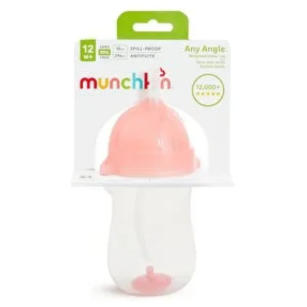 Munchkin Tıklama Kilitli Uçlu Alıştırma Bardağı 12 Ay+ 296 ml Pembe