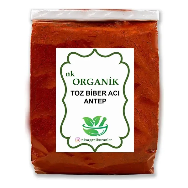 Nk Organik Toz Biber Acı Antep 100GR - 1 Adet