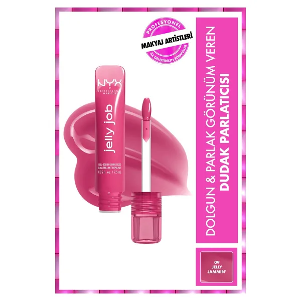 NYX Professional Makeup Jelly Job 09 Jelly Jammin Dudak Parlatıcısı
