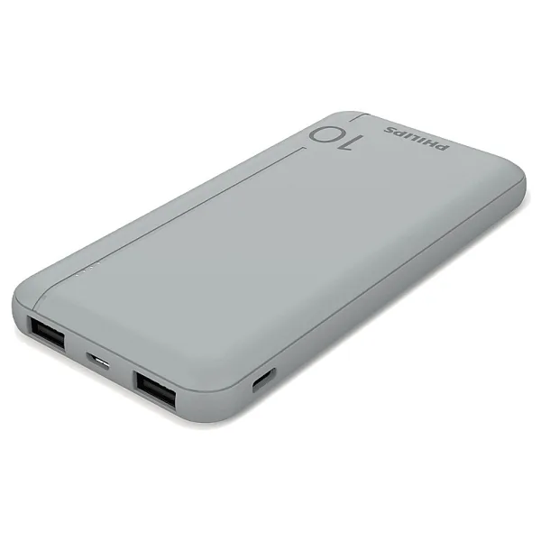 Philips DLP1812PV LED Göstergeli 10000 mAh Gümüş Hızlı Şarj Powerbank