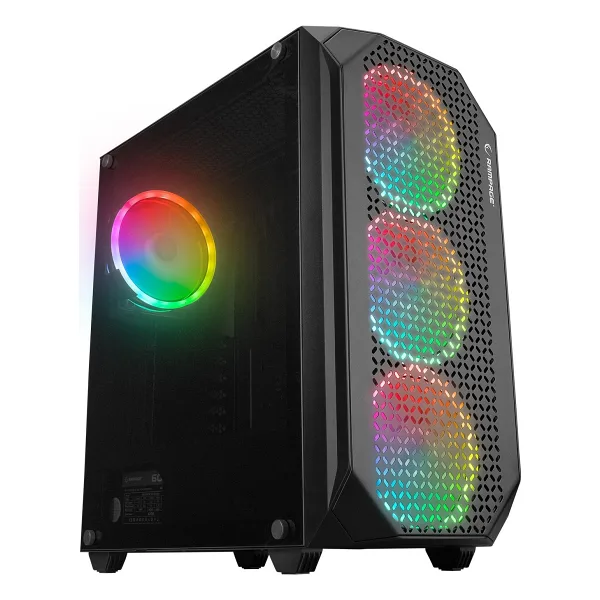Rampage Zuko Rainbow Fanlı Siyah 600 W ATX Oyuncu Kasası