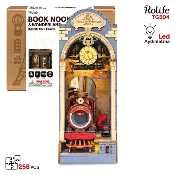 Rolife TGB04 Time Travel Kitap Köşesi Minyatür Maket
