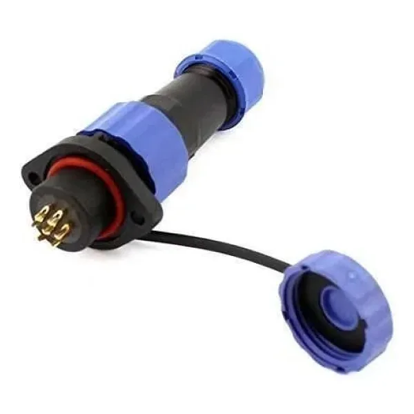 SD16 7 Pin 16mm Su Geçirmez Konnektör Takımı - Flanşlı Panel Tipi
