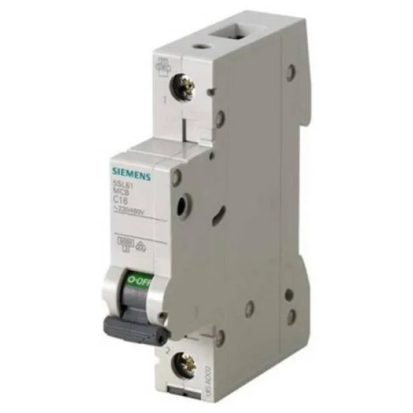 Siemens 5SL6116-7 Otomatik Sigorta C Tipi 1 Fazlı 16 Amper 6kA