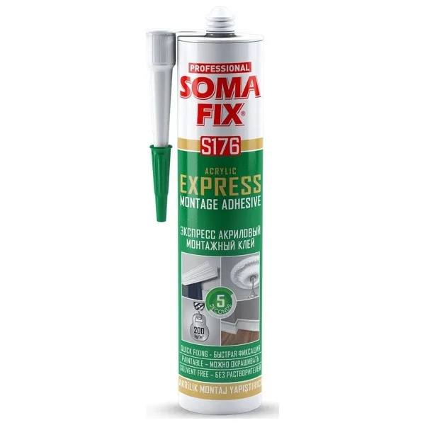 Somafix S176 310 ml Omafıx Beyaz Akrilik Ekspres Montaj Yapıştırıcı