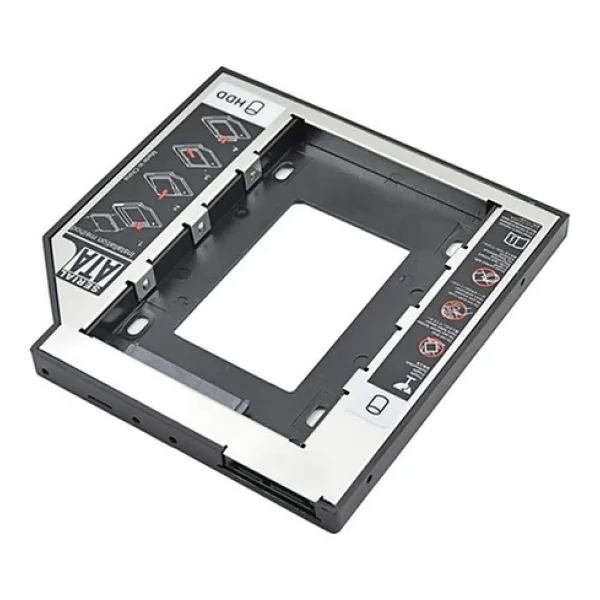 Ssd Caddy 9.5mm Dvd to Ssd Kızak 2 Hdd Bağlama - Hdd Caddy Kutu