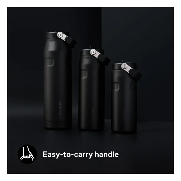 Stanley The Iceflow Flip Straw 2.0 Siyah 0.47 Lt Pipetli Termos Bardak - Görsel 4