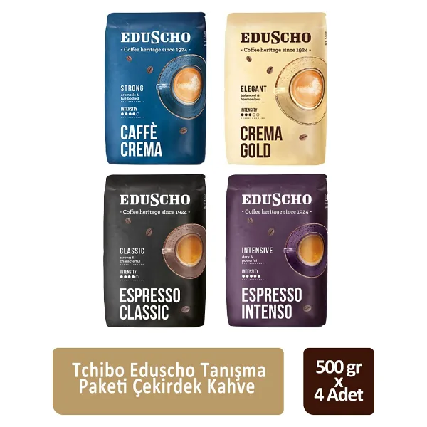 Tchibo Eduscho Çekirdek Kahve Tanışma Paketi 500 Gr X 4 Adet