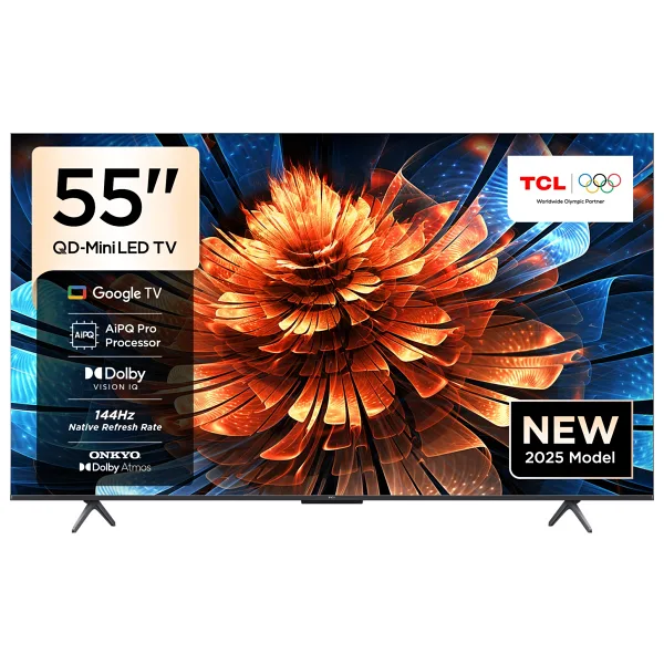 TCL 55Q6C 4K Ultra HD 55" 140 Ekran Uydu Alıcılı Google Smart Mini LED TV