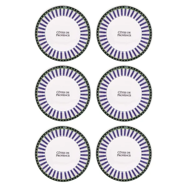 The Mia Provence 20 cm 6'lı Yemek Tabağı