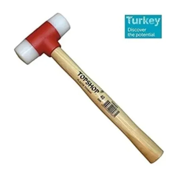 Topshop 09465 50 mm Ağaç Saplı Plastik Tokmak