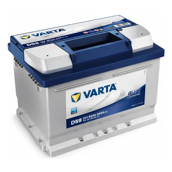 Varta Blue Dynamic D59 Alçak Tip 12 V 60 Ah 540 CCA Akü