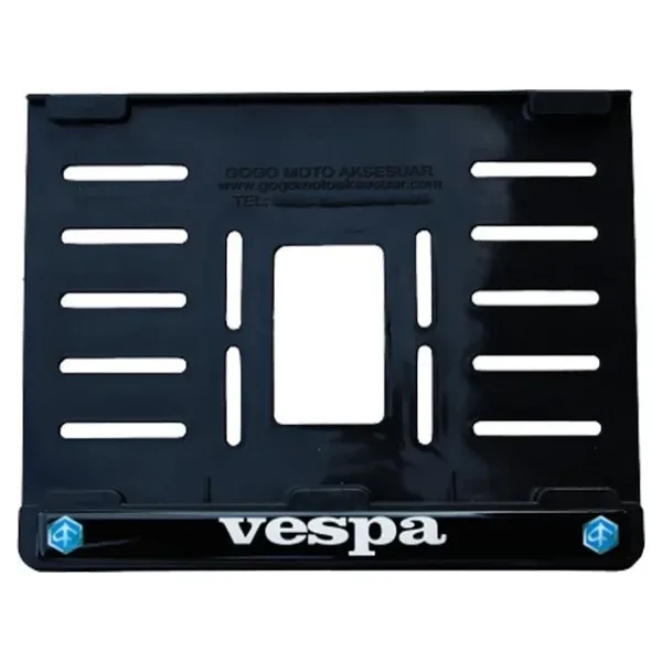 Vespa Wespa Uyumlu Plastik (15X24 Cm) Kırılmaz Plakalık