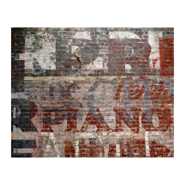 Wall Rogues Tuğla Duvar Desenli Duvar Kağıdı, Gri, 3x2.4 metre