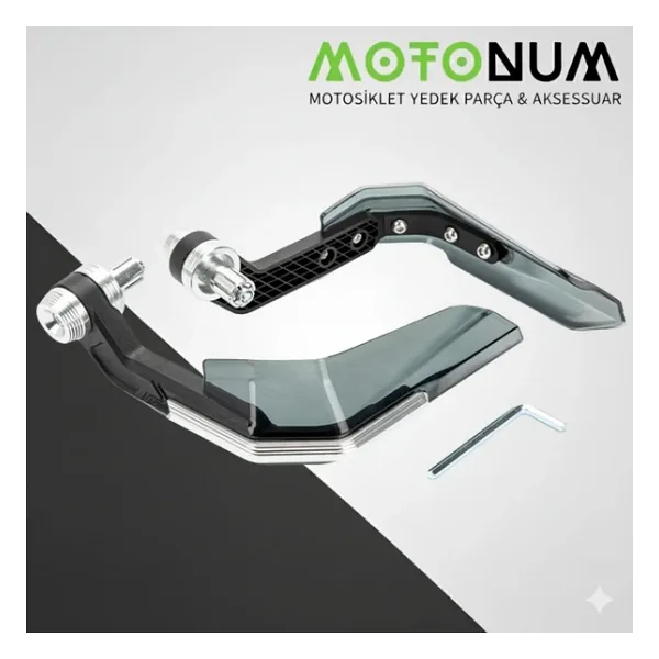 Yamaha Xmax 250 Manet Koruma Rüzgar Önleyici-Gri Detaylı-Mkm00004