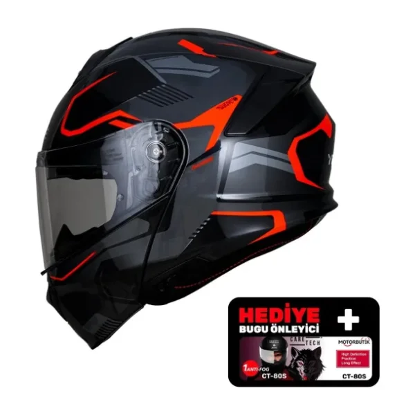 Yohe 935SV Çene Açılır Motor Kaskı