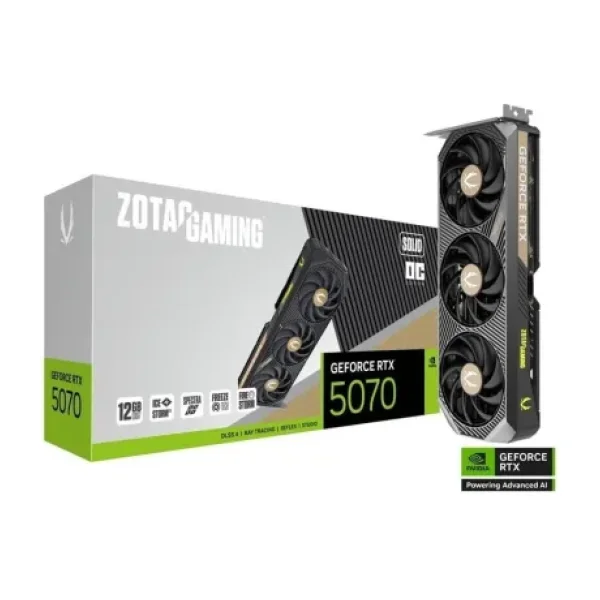Zotac RTX 5070 Gaming Solid OC ZT-B50700J-10P 192 Bit GDDR7 12 GB Ekran Kartı