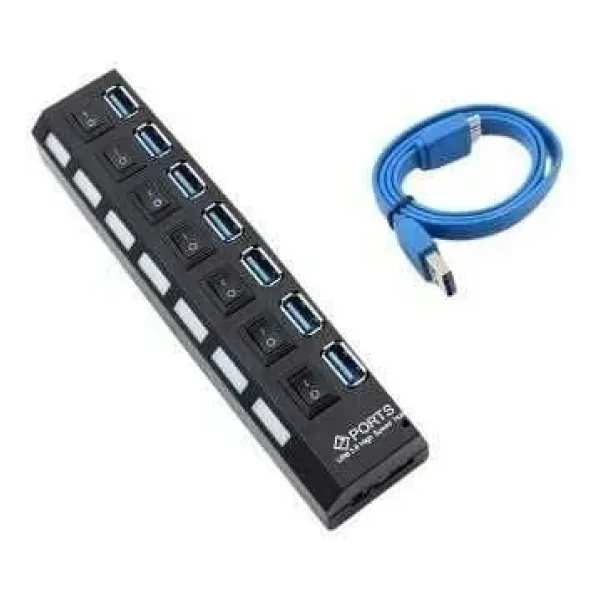 7 Port USB 3.0 Çoklayıcı On Off Anahtarlı