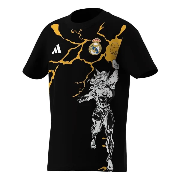 Adidas Real Madrid Avengers JY5856 Kısa Kollu Bisiklet Yaka Çocuk Tişört