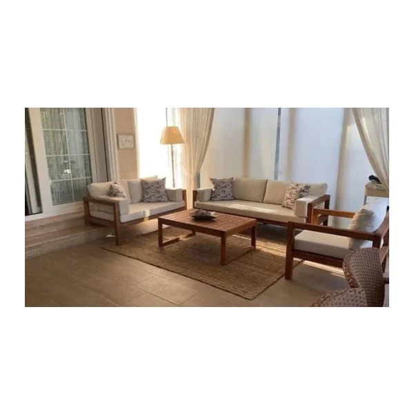 Ahsap 3+2+1 Bahce Balkon Teras Oturma Grubu