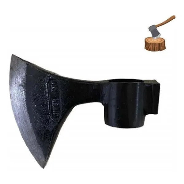 Aki Dövme Çelik Balta Oval Sap-13 Cm-No 1-Sapsız
