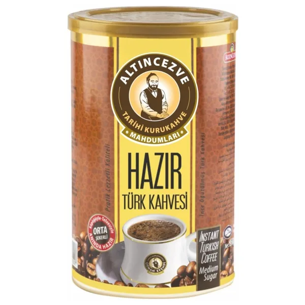 Altıncezve Orhan Efendi Orta Şekerli Hazır Türk Kahvesi 500 gr Teneke
