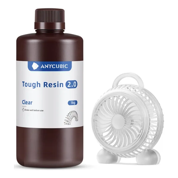 Anycubic Uv Tough(Sert Esnek) Reçine 2.0 1kg Şeffaf - 1 adet