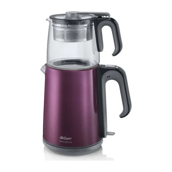 Arzum AR3031 Çaycı Heptaze 1650 W Cam Demlikli Çay Makinesi