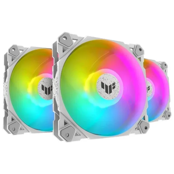 Asus TUF Gaming TR120 ARGB Reverse Beyaz 3'lü 12 cm Kasa Fanı