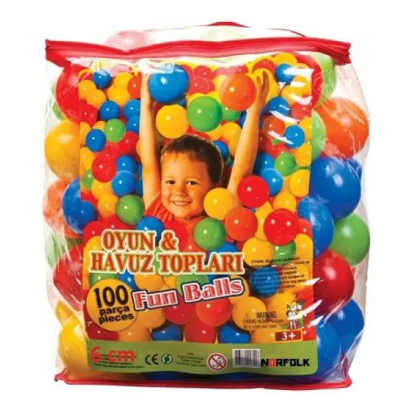 Babyplay 6 cm 100'lü Torbalı Havuz Topu