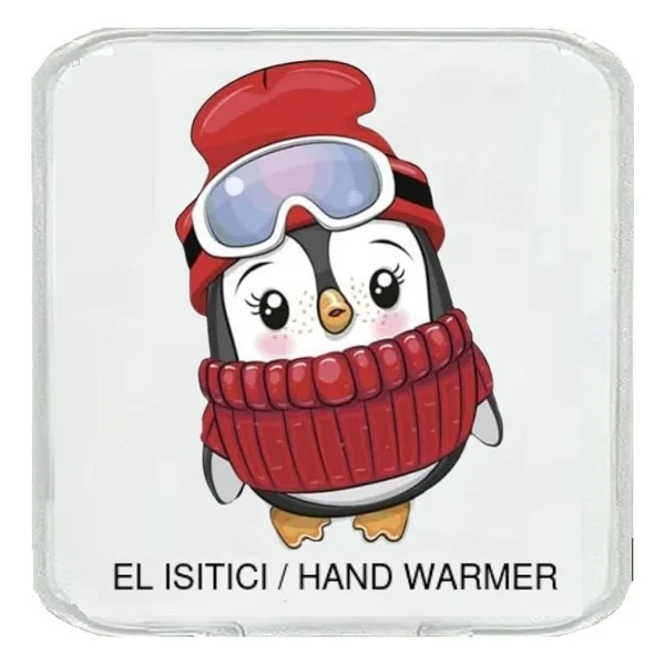 BERELİ PENGUEN CEP SOBASI,EL ISITICI,SICAK SU TORBASI PVC 10x9,5cm