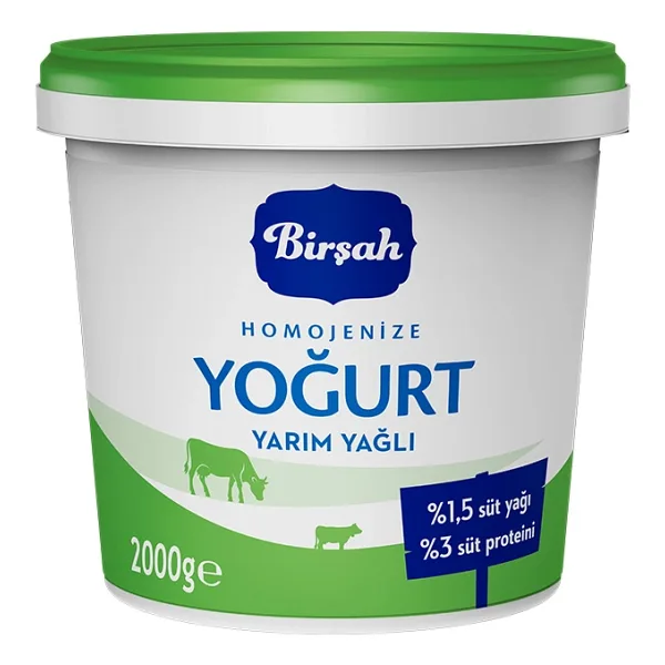 Birşah 2000 gr Yarım Yağlı Yoğurt