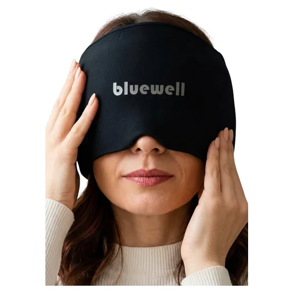 Bluewell Orthopedıcs Products Mıgren Baş Ağrısı Giderici Başlık Şapka, Üç Katmanlı Medikal Jel Kompresli Sıcak Soğuk Terapi Bere