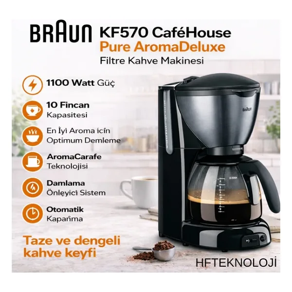 Braun Cafe House Filtre Kahve Makinası - Siyah