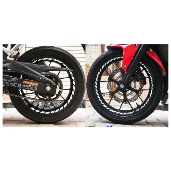Çınar Extreme Tam Tur Reflektif Beyaz [Gri] Supersport İç Jant Şeridi Sticker