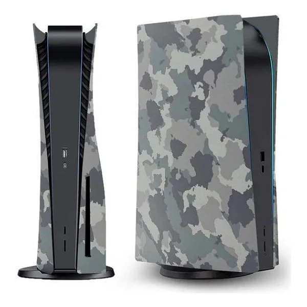 Cosmostech Ps5 Cd Surum Uyumlu - Army Kamuflaj Desenli Konsol Faceplate Shell Covers Kapaklari