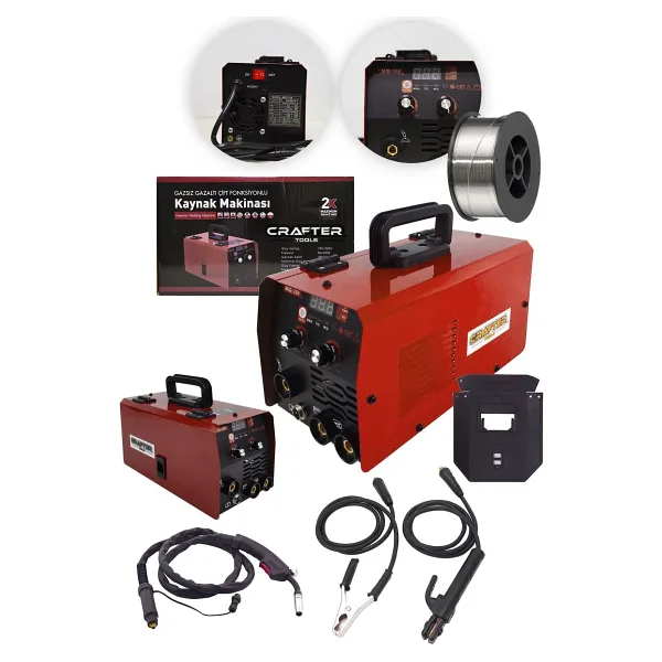 CRAFTERTOOLS Germany 300 Amper Mma-tıg-mıg 3 Fonksiyonlu Invertör Ve Gazsız Gazaltı Kaynak Makinesi M300