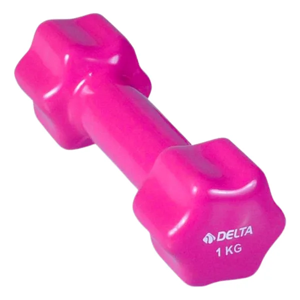 Delta 1 kg Pvc Dambıl Ağırlık Pembe ( 1 Adet )