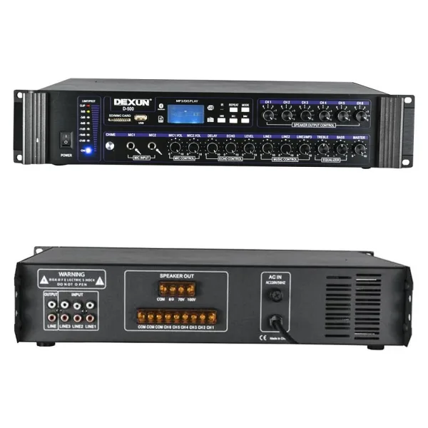 Dexun D-500 6 Bölgeli 350-700W 100V Trafolu Amfi