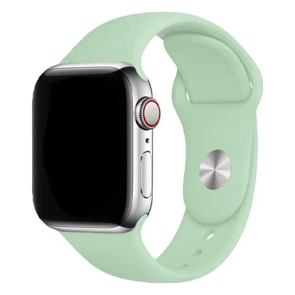 E2M Classic Silikon Apple Watch Kordon 42-44-45-49mm Fosforlu Yeşil