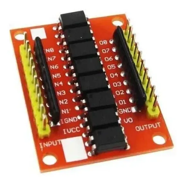 EL817 3-5V 8 Kanal Optokuplör İzolasyon Modülü - Low Level Trigger
