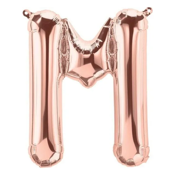 EveFix M Harfi Harf Folyo Balon Rose Renk 40 Inc 100 cm