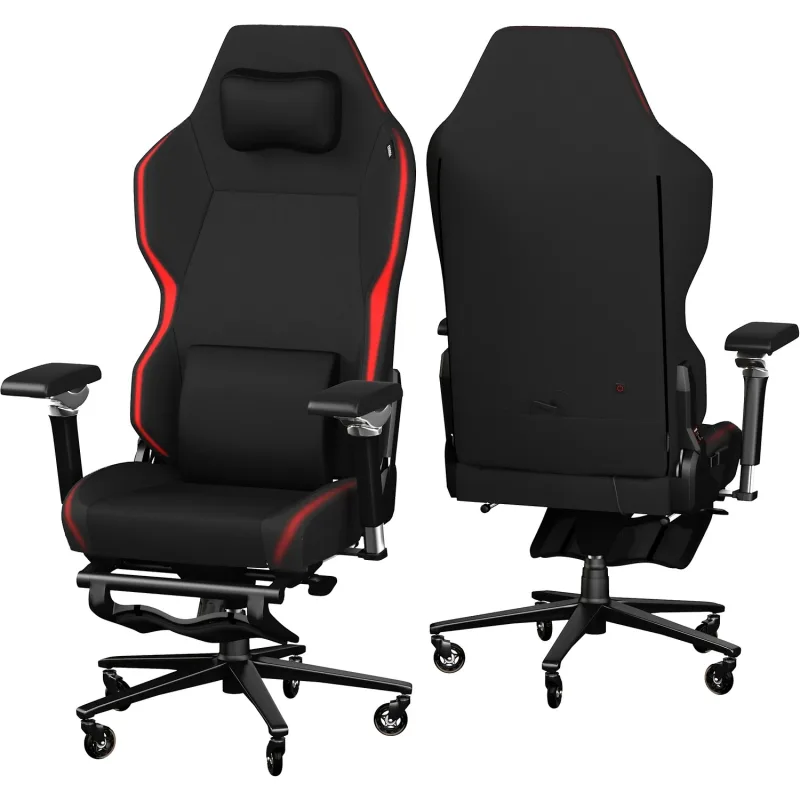 Exvega Star Isıtmalı Hoparlörlü Masajlı RGB Kumaş Oyuncu Koltuğu
